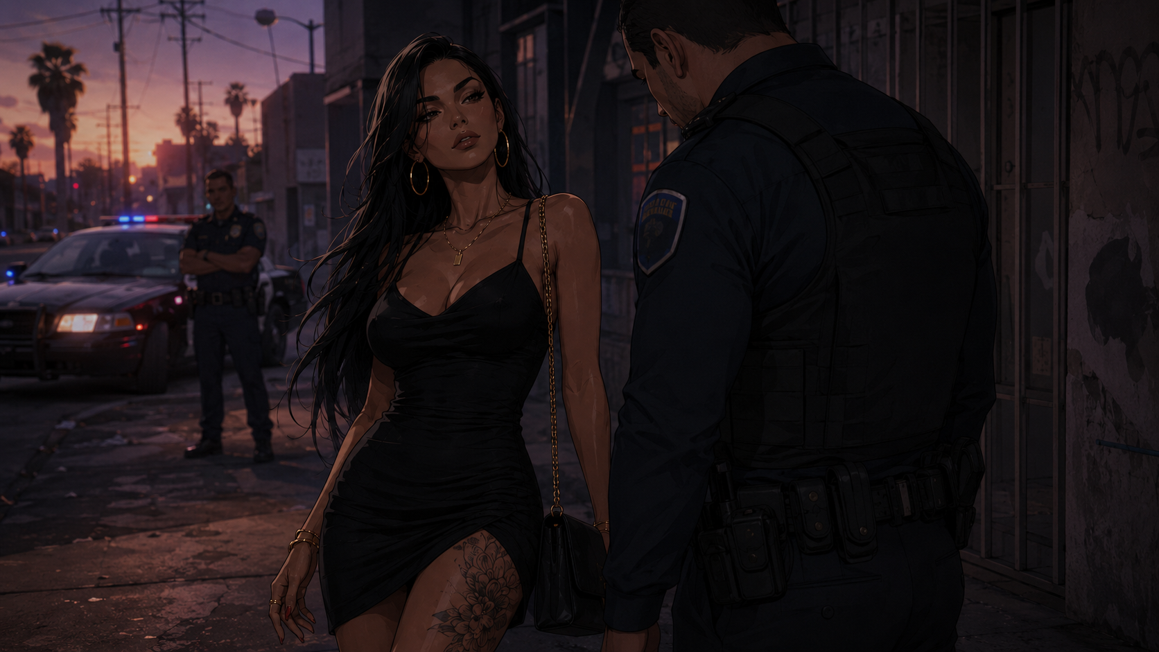 Vee met la pression au policier corrompu.